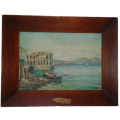 Art Painting - Vintage N Zolea Painting art size 34 x 24 cm with frame 46 cm x 36 cm