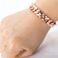 STUNNING! 18ct Rose Gold Filled Bracelet - 9mm x 210mm (NOT Fusion Or Plated)!
