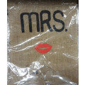 REDUCED TO CLEAR! Sackcloth Mr/Mrs sign. View other clearance auctions!