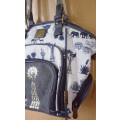 Original Cotton Road Bag- Blue animals. LOTS OF AUCTIONS STARTING AT R1!!