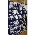 Original Cotton Road Bag- Blue elephants