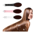Fast Hair Straightener Electric Hair Brush straightener Brush with LCD Display.