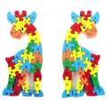 Wooden Giraffe 3D Puzzle. Learn Alphabet & Numbers- Children`s Educational Toys (Cheapest on BoB)