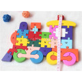 Wooden Train 3D Puzzle. Learn Alphabet & Numbers- Children`s Educational Toys (Cheapest on BoB)
