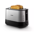 PHILIPS Silver and Black Toaster