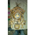 Antique black forest cuckoo clock  !Hunters !Stunning! Rare !