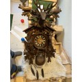 Antique black forest cuckoo clock  !Hunters !Stunning! Rare !