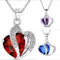 Silver Filled Austrian Crystal Necklace | Three Colours