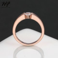Fantastic price!! Rose Gold White Gold - filled  Wedding Ring with simulated diamonds #6-11