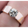 Fantastic price!! Rose Gold White Gold - filled  Wedding Ring with simulated diamonds #6-9