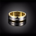Fantastic price!! Sterling Silver - filled Forever Love Ring UNISEX Sizes 6-10