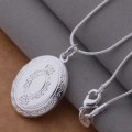 Sterling Silver - filled Oval Locket Necklace - put a photo inside - at LOW LOW price LOCAL STOCK