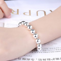 Silver Designer Hollow Ball Bracelet