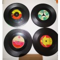 Vinyl Record Coasters Set of 4 (Set 1)