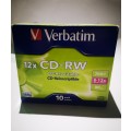 Verbatim - 700MB - CD-RW (12X) - With Jewel Case (10 pack)