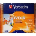 Verbatim DVD-R 4.7GB, 16x Speed, 120 min