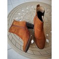 Ladies Shoes - Brown Suede Boots (Size 7)