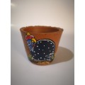 Small pottery pot