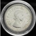 1959 UNION S.A. QE ll  1/- ONE SHILLING Silver .500Ag 23.7mm Diameter   PROOF UNGRADED