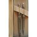STERLING SILVER PARKER 75 FOUNTAIN PEN AND BALLPOINT SET. Cir 1970's MADE IN U.S.A.