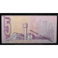 1978 TW de Jongh.  R5 Replacement note 4th Issue. X/2 557103. UNC