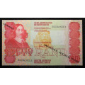 1984  GPC de Kock R50 Replacement note. 1st issue of the R50 note. XX 0061802. low print No   B UNC