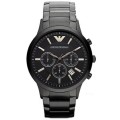 Emporio Armani (2453) Men's Black Chronograph Stainless Steel Watch