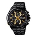 CASIO Edifice Men's BLACK Stainless Steel Chronograph Quartz Watch