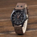 BROWN -- LATEST Military Army Sport CANVAS STYLE- Luxurious MENS watch- SUPER STYLISH!!! LEATHER