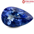 1.18 ct PGTL Certified Charming Pear Shape (9 x 6 mm) Bluish Violet Tanzanite