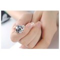 ** Extraordinary 8ct SIMULATED Diamond Designer Solitaire Ring - Size 7 / N / 17.3mm