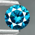 ***CERTIFIED**0.37CT NATURAL SPARKLING RARE FANCY BLUE COLOR ROUND CUT DIAMOND SI1+-