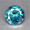 ***CERTIFIED**0.35CT NATURAL SPARKLING RARE FANCY BLUE COLOR ROUND CUT DIAMOND SI2+-