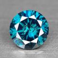 ***CERTIFIED***0.31CT NATURAL SPARKLING RARE FANCY BLUE COLOR ROUND CUT DIAMOND +-SI2