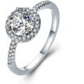 Alluring 2 Carat Simulated Diamond Ring with Accents