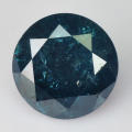 CERTIFIED**SEE VIDEO*0.43CT NATURAL SPARKLING RARE FANCY GREENISH BLUE COLOR ROUND CUT DIAMOND I1+-