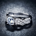 Alluring Simulated Diamond Ring with Accents