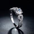 Alluring Simulated Diamond Ring with Accents