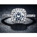 Alluring Simulated Diamond Ring with Accents