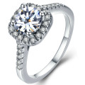 Alluring Simulated Diamond Ring with Accents