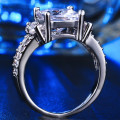 Magnificent Simulated Diamond Ring with Accents
