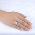 Magnificent Simulated Diamond Ring with Accents