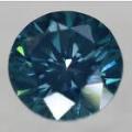 **IGL CERTIFIED R13537**0.69CT ENHANCED NATURAL RARE BLUE ROUND CUT DIAMOND i1+-