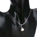 Long Pearl Pendant Necklace18k White Gold Plated Austrian Crystal