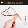 Shockproof Soft Silicone Clear Case For Huawei Mate 9 - Gold Color