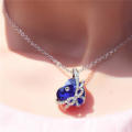 Heart of The Ocean Bowtie Pendant Necklace