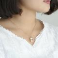 Fashion Gold Chain Peanut Pendant Necklace style - Gold