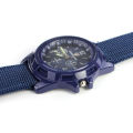 Men's Military Quartz Analog Wristwatches Fabric Sport Watch - Blue