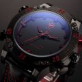Genuine SHARK Kitefin Men Digital Leather Military Sport Watch  Ref13