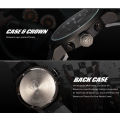 SHARK LED Date Black Red Quartz Stainless Steel Men Sport Wrist Watch Ref46